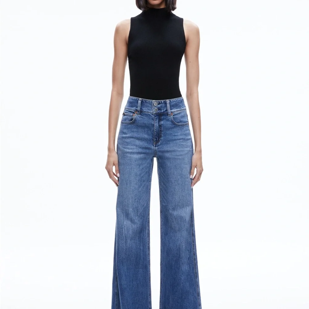 Alice+Olivia Darcey Turtleneck Sweater Tank - Picture 3 of 6